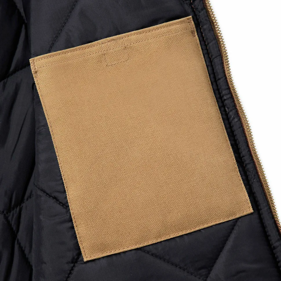 Carhartt Men's V01 Insulated Rib Collar Vest Brown