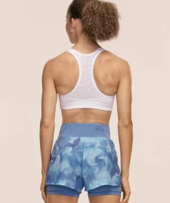 Casall Women's Breeze Printed Running Shorts Breeze Blue Shadow Online