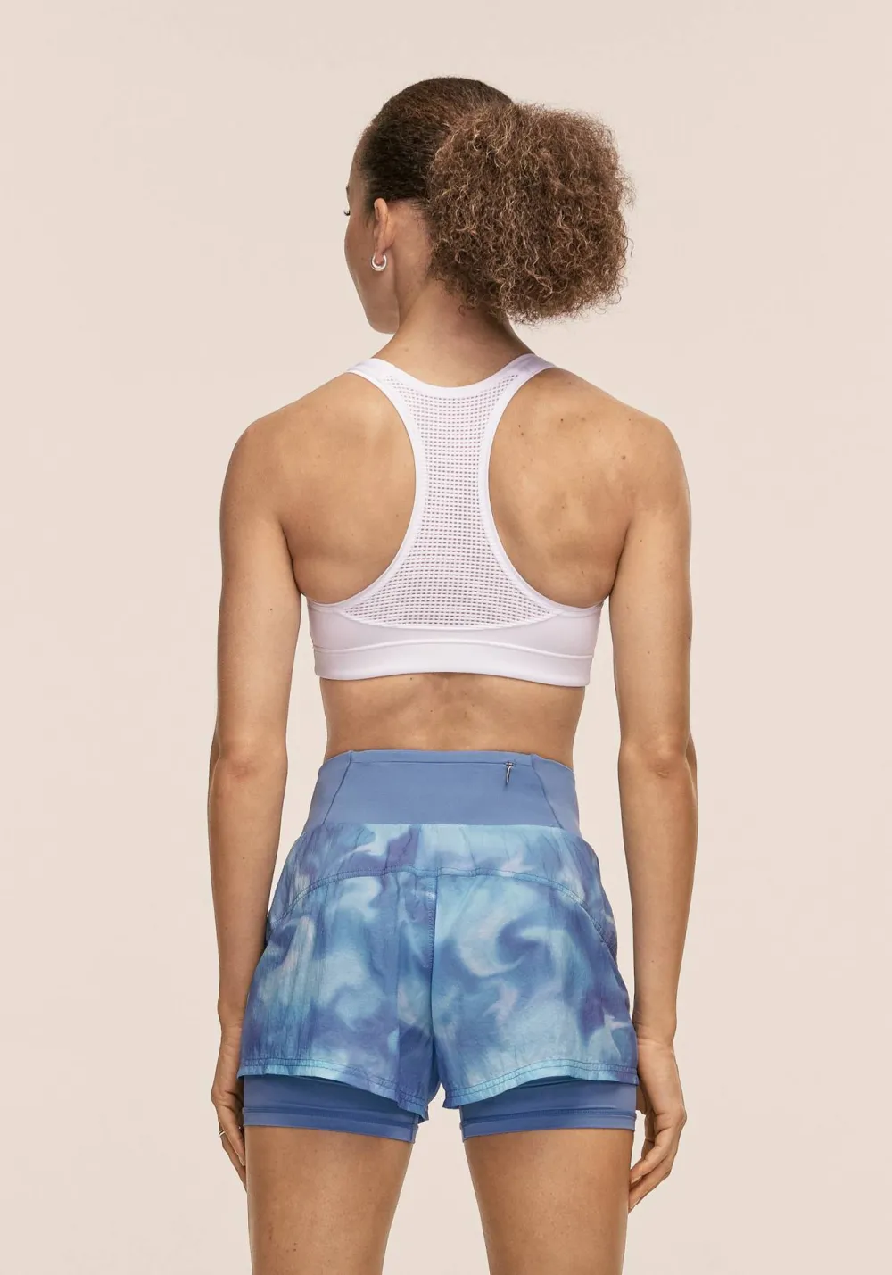 Casall Women's Breeze Printed Running Shorts Breeze Blue Shadow Online