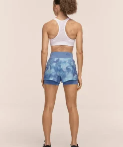 Casall Women's Breeze Printed Running Shorts Breeze Blue Shadow Online