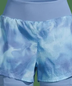 Casall Women's Breeze Printed Running Shorts Breeze Blue Shadow Online