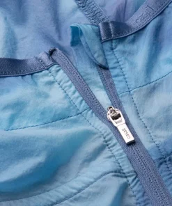 Casall Women's Breeze Printed Running Jacket Breeze Blue Shadow