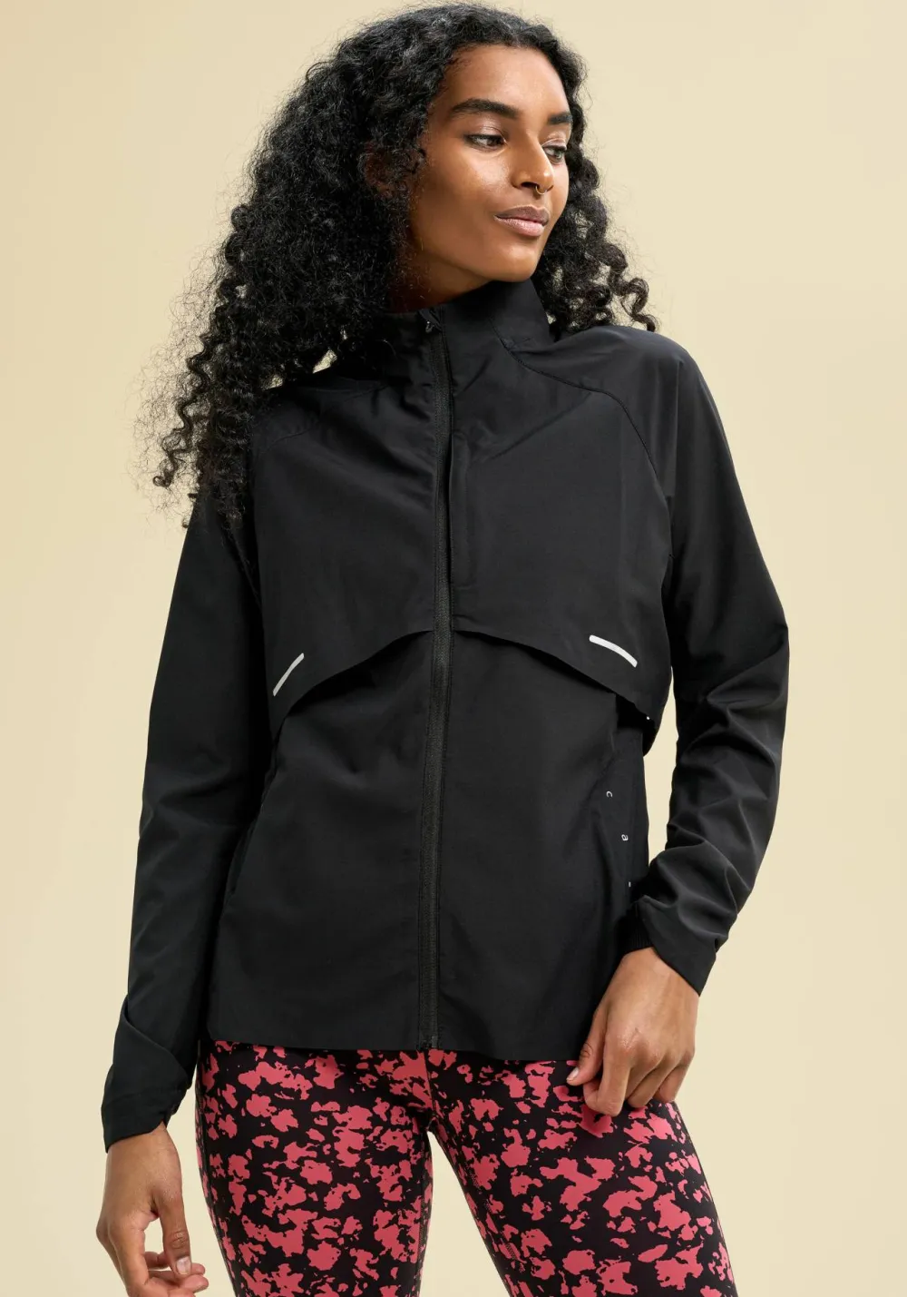 Casall Women's Dynamic Windbreaker Jacket Black Discount