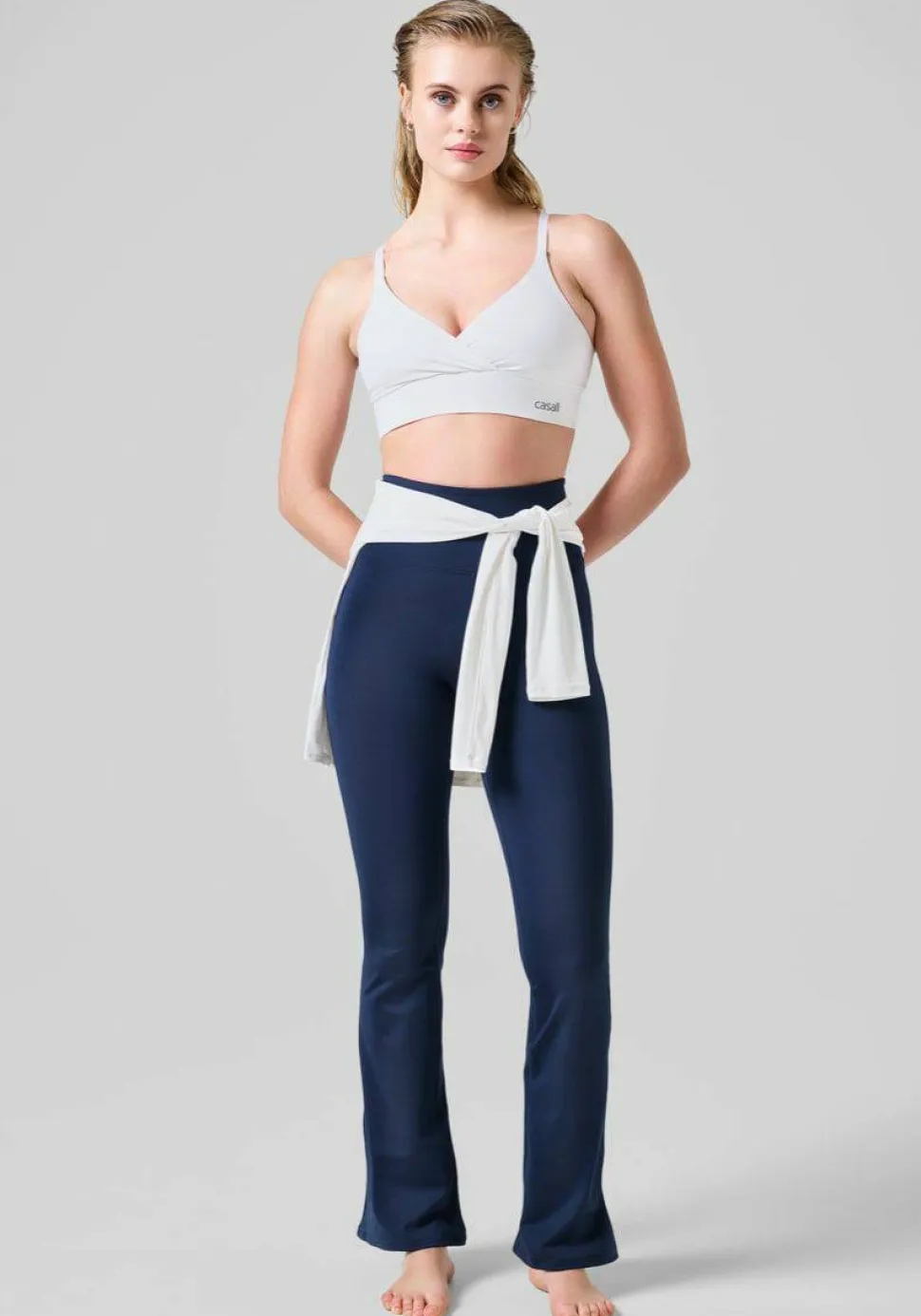 Casall Women's Flare High Waist Pant Core Blue
