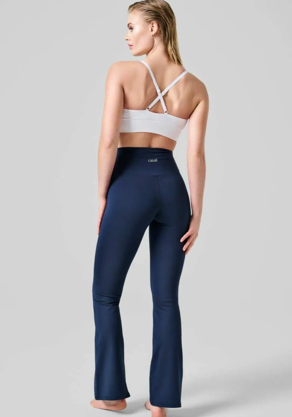 Casall Women's Flare High Waist Pant Core Blue