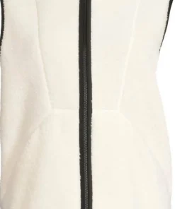 Women's High Collar Pile Vest Västar Dam