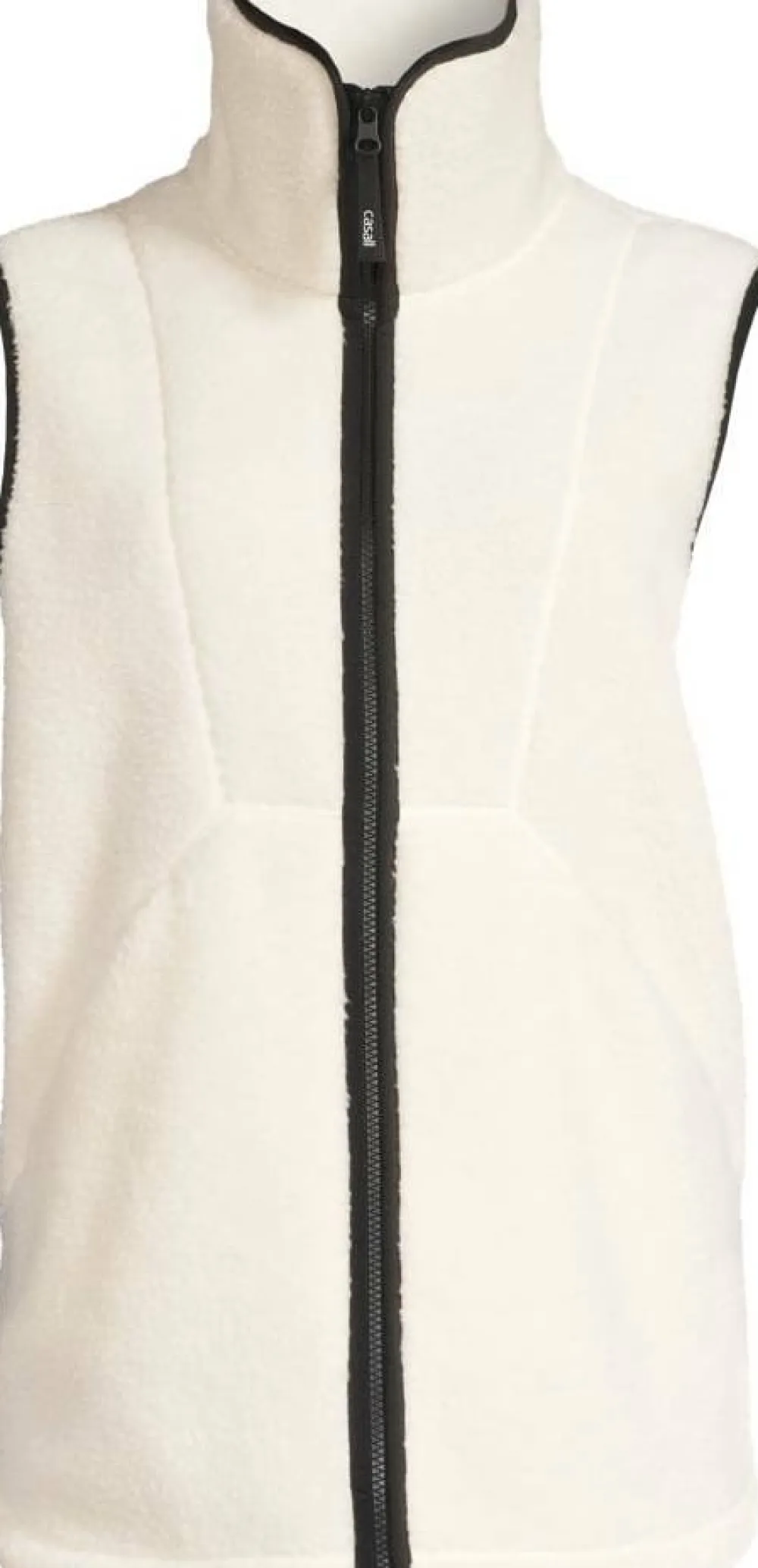 Women's High Collar Pile Vest Västar Dam