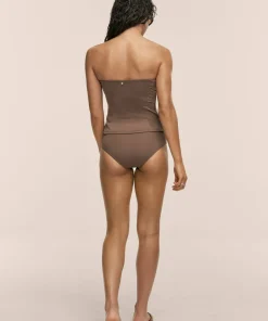 Casall Women's High Waist Bikini Hipster Warm Khaki