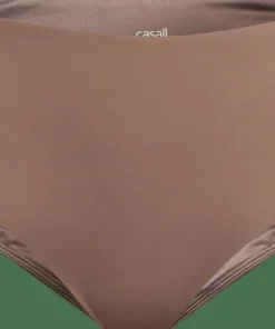 Casall Women's High Waist Bikini Hipster Warm Khaki