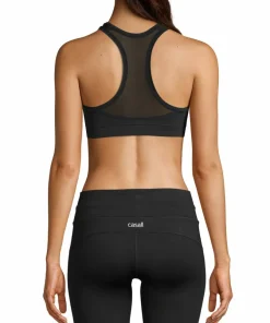 Casall Women's Iconic Wool Sports Bra Black Logo
