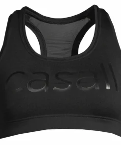 Casall Women's Iconic Wool Sports Bra Black Logo