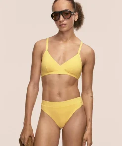 Hot Women's Overlap Bikini Top Badkläder Dam|Simning