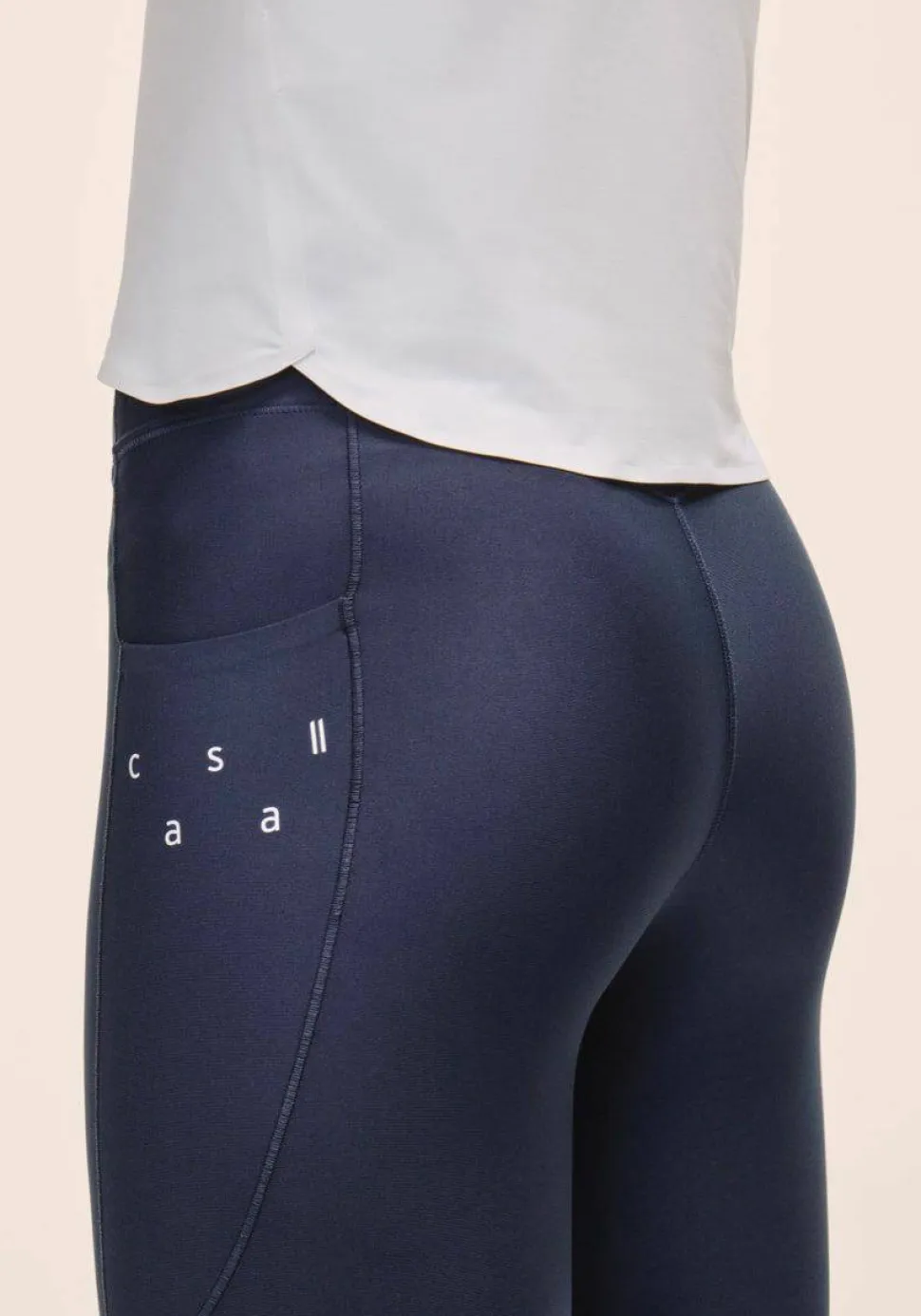 Casall Women's Pure Pocket High Waist Tights Core Blue