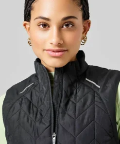 Online Women's Quilted Running Vest Västar Dam