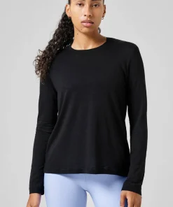 Casall Women's Soft Texture Long Sleeve Black Best