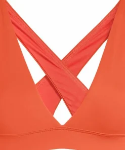 Casall Women's V-Neck Crossback Bikini Top Sunrise