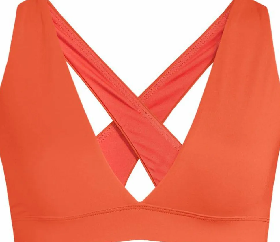Casall Women's V-Neck Crossback Bikini Top Sunrise