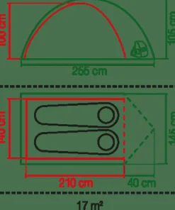 Coleman Tent Darwin 2 Plus Blackout Green-green