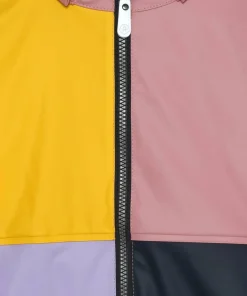 Clearance Kids' Rain PU Jacket Colorblock Barn Regnkläder Barn