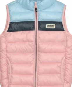 Color Kids Kids' Waistcoat Quilted Colorblock Bridal Rose Online