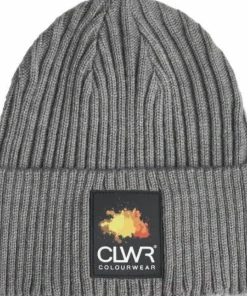 ColourWear Badge Beanie Grey Mel Sale