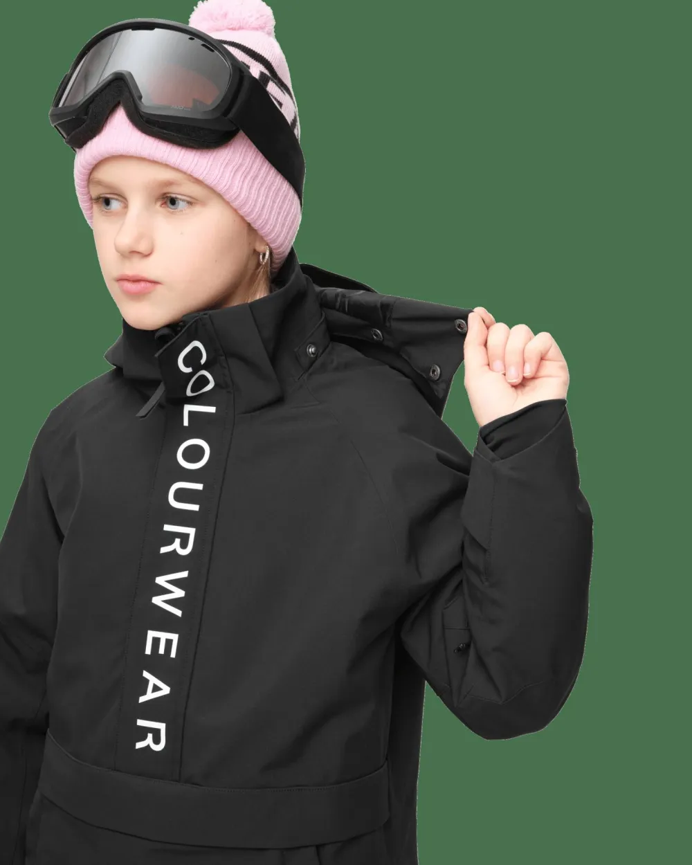 ColourWear Juniors' Signature Anorak Black