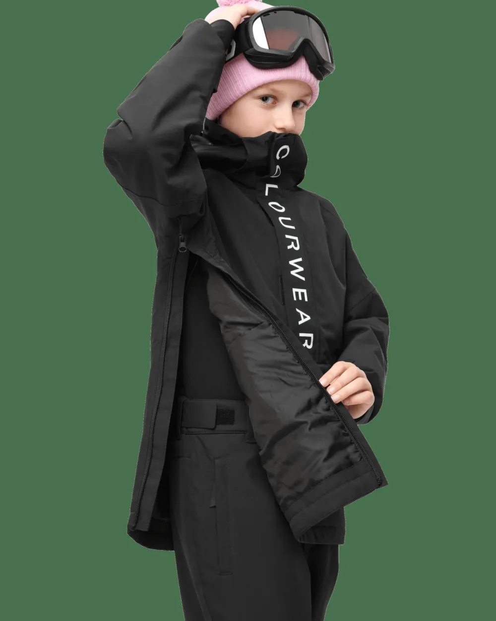 ColourWear Juniors' Signature Anorak Black