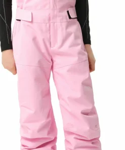 ColourWear Juniors' Slash Bib Pants Light Pink