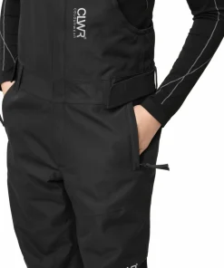 ColourWear Juniors' Slash Bib Pants Black