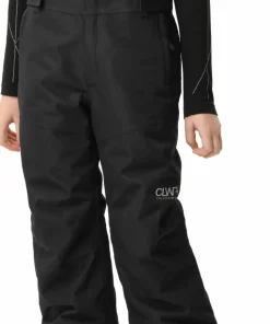 ColourWear Juniors' Slash Bib Pants Black