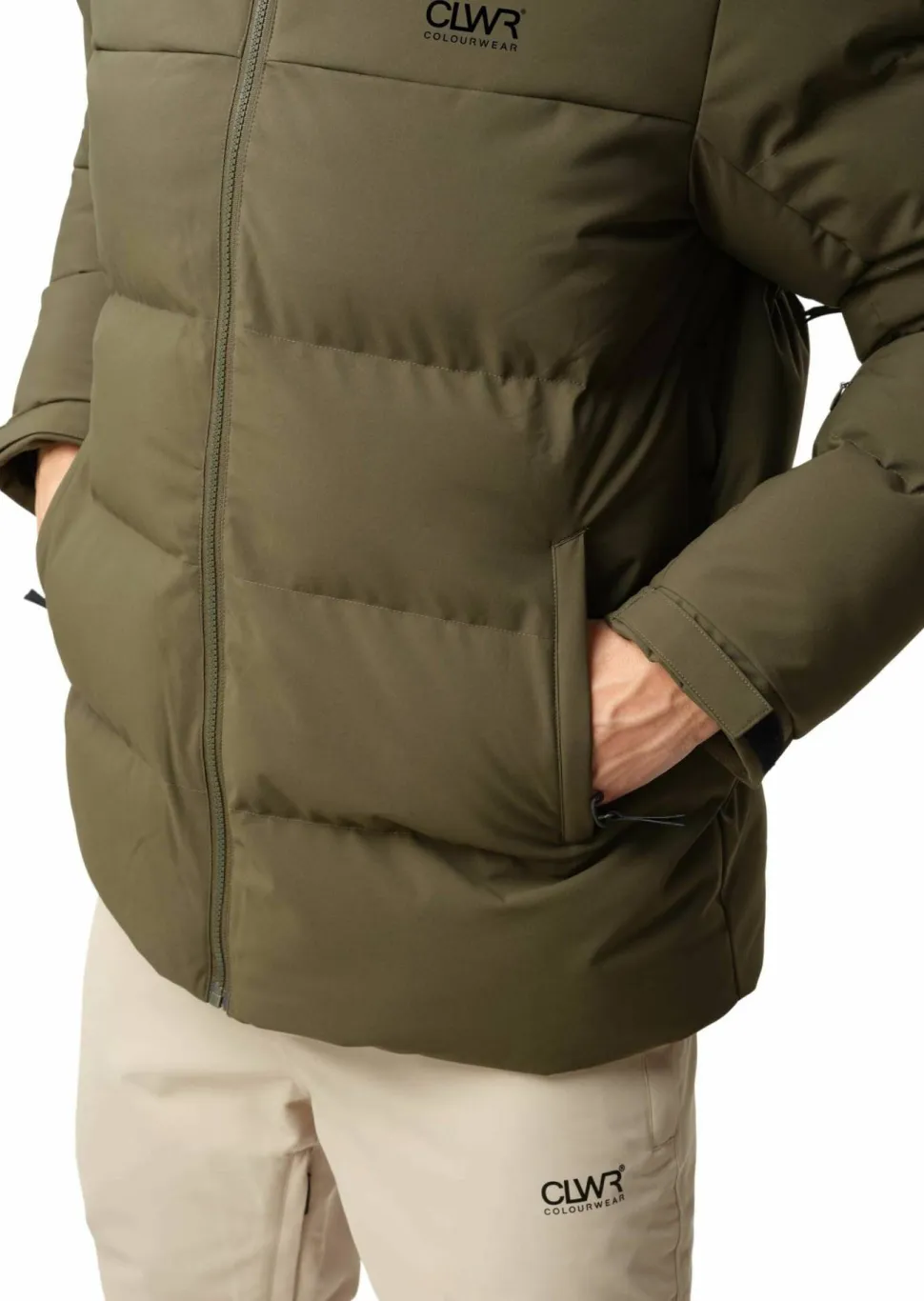 ColourWear Men's Pole Jacket Dark Olive