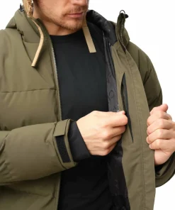 ColourWear Men's Pole Jacket Dark Olive New