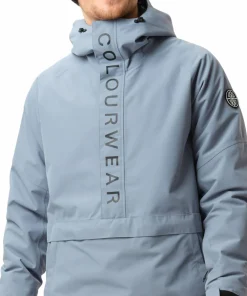 ColourWear Men's Signature Anorak Grey Blue Hot