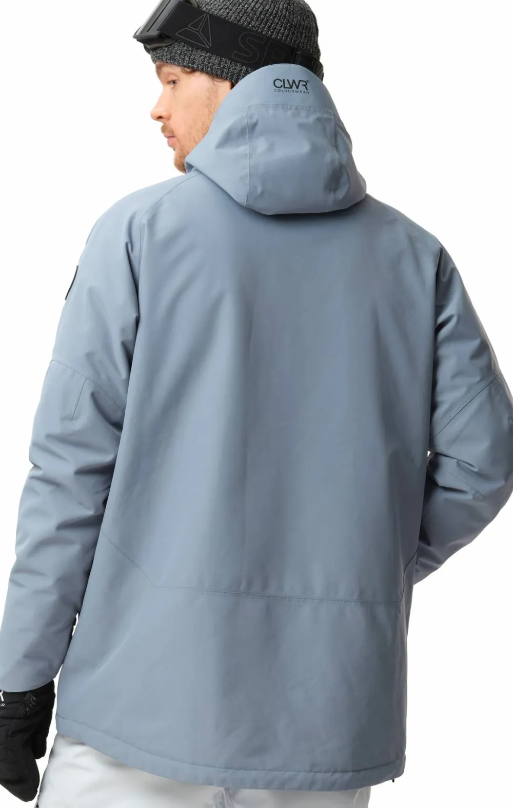 ColourWear Men's Signature Anorak Grey Blue Hot