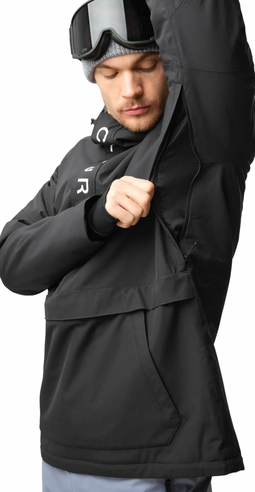 ColourWear Men's Signature Anorak Black New