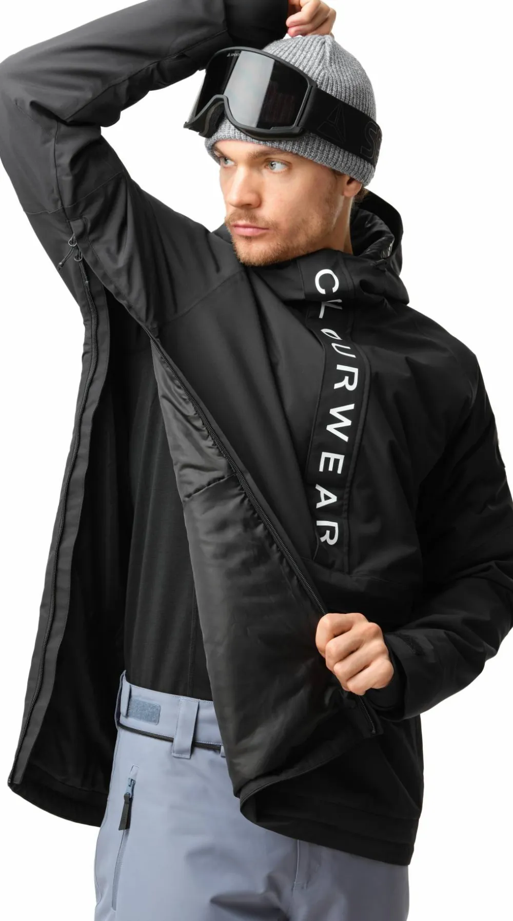 ColourWear Men's Signature Anorak Black New