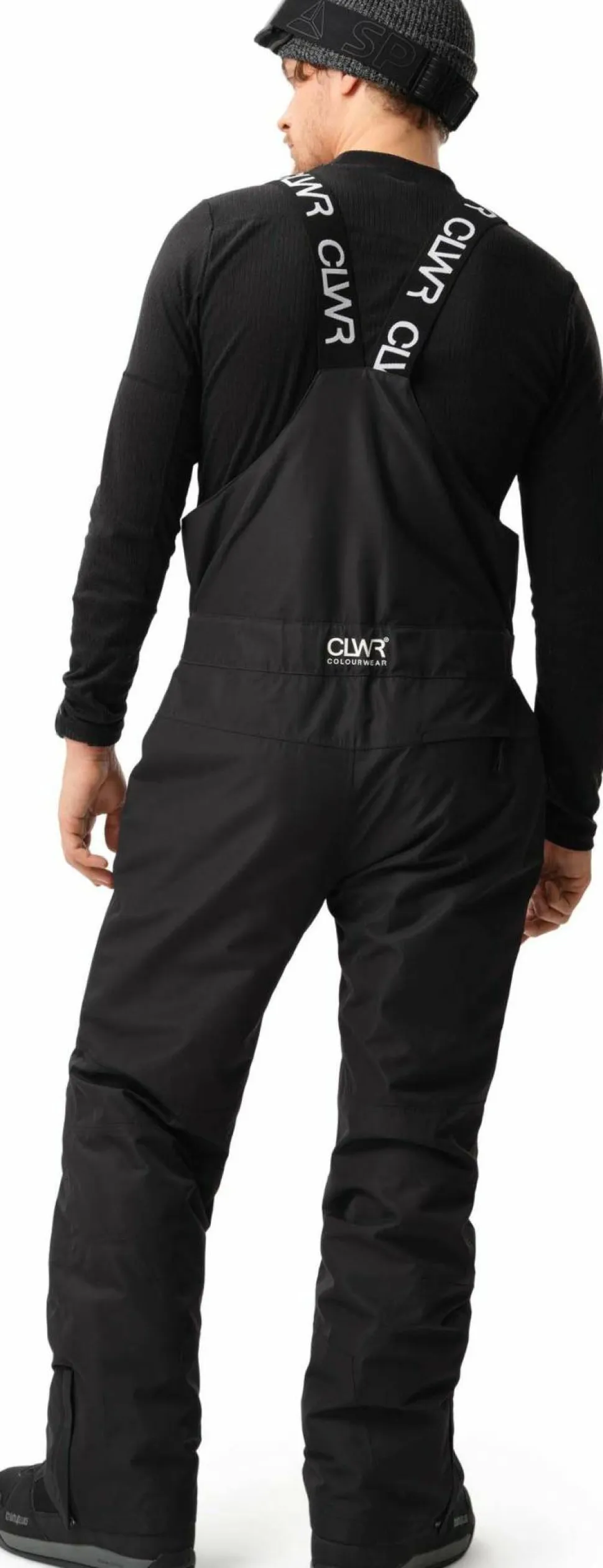 ColourWear Men's Slash Bib Pants Black