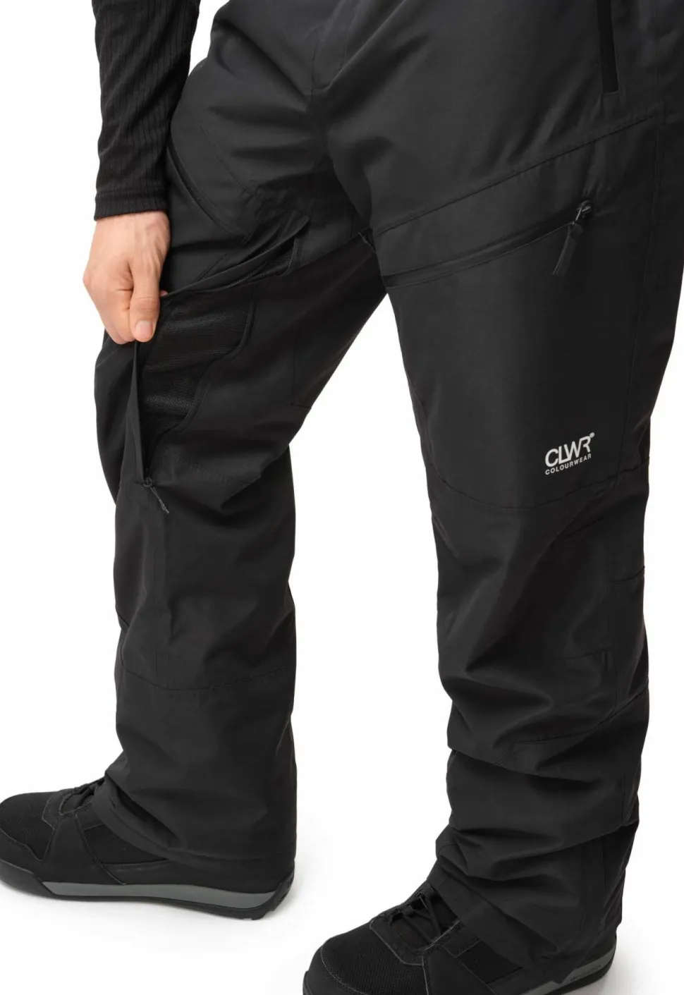 ColourWear Men's Slash Bib Pants Black