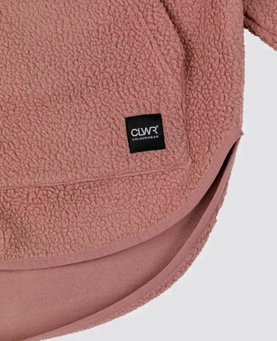 ColourWear Women's Oversized Pile Dark Rose