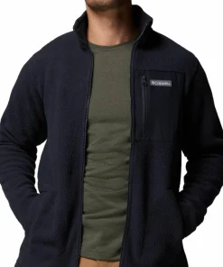 Columbia Men's Jasper Ridge Pebbled Fleece Jacket Black Clearance
