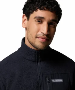 Columbia Men's Jasper Ridge Pebbled Fleece Jacket Black Clearance