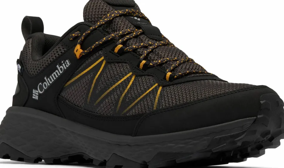 Columbia Men's Peakfreak Rush Outdry Hiking Shoe Black, Raw Honey