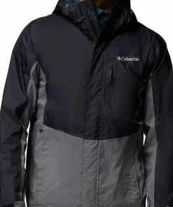 Columbia Men's Pouring Adventure III Jacket Black, City Grey
