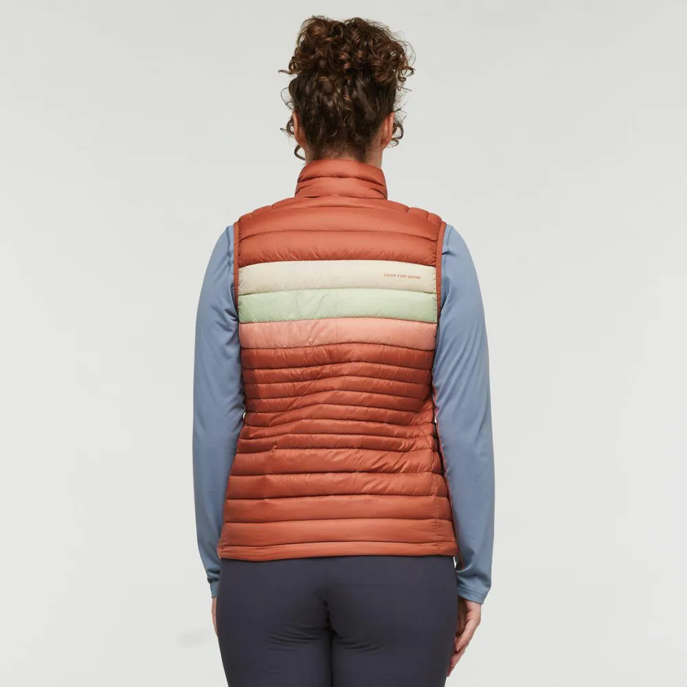 Cotopaxi Women's Fuego Down Vest Faded Brick Stripes Sale