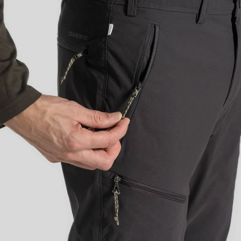Craghoppers Men's Nosilife Pro Convertible Trouser III Black Pepper