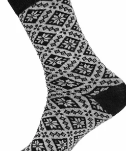 Dale of Norway Bjorøy Sock Black/Offwhite Clearance