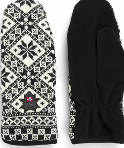 Dale of Norway Unisex Bjorøy Polar Mittens Black/Offwhite