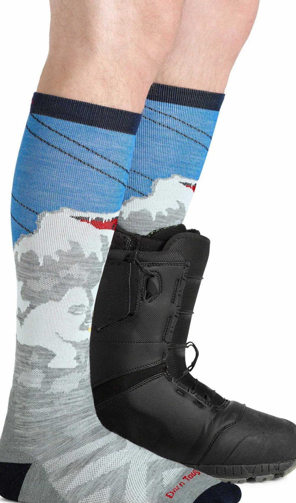 Darn Tough Men's Heady Yeti OTC Midweight With Cushion Gray Sale