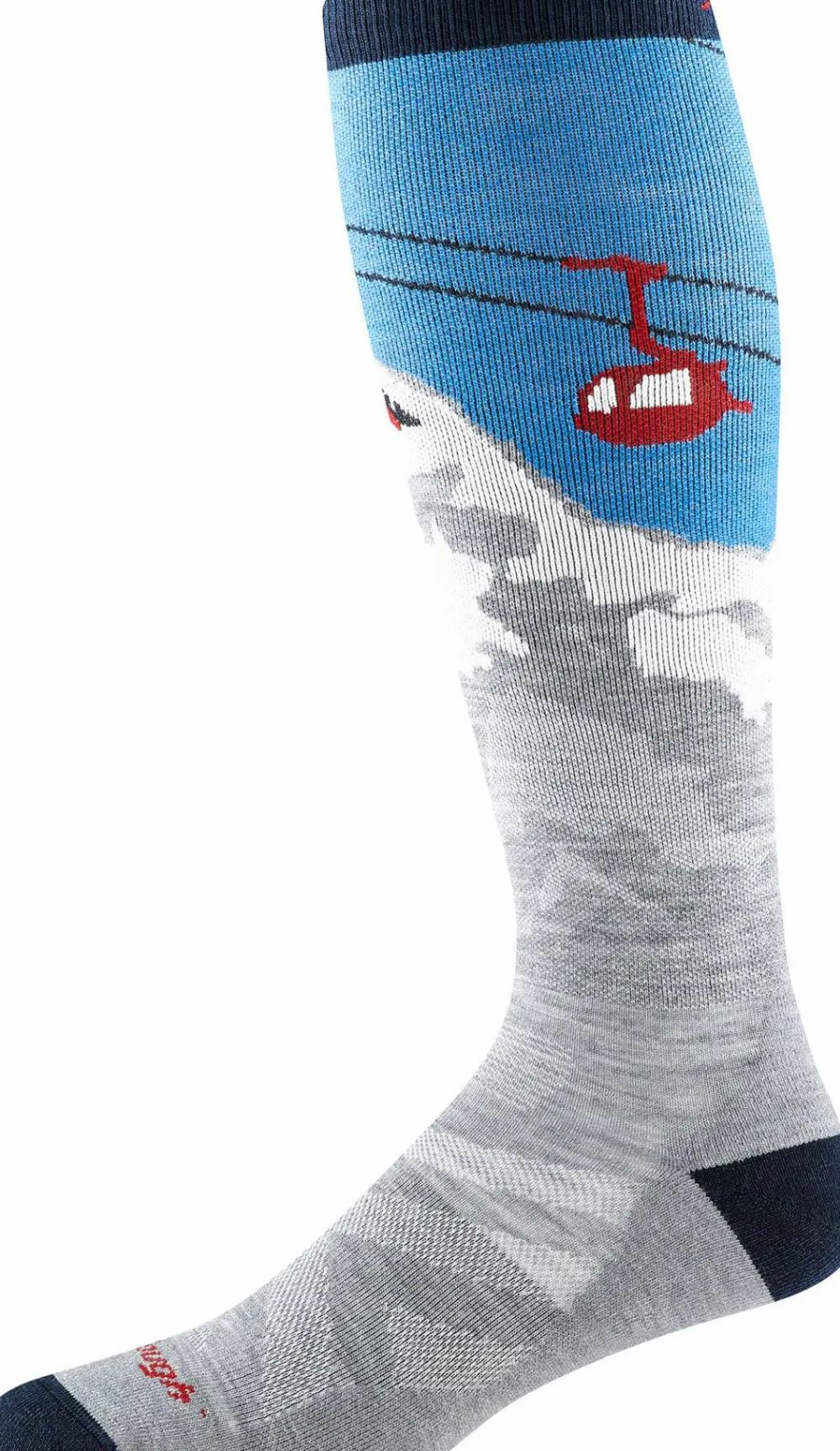 Darn Tough Men's Heady Yeti OTC Midweight With Cushion Gray Sale