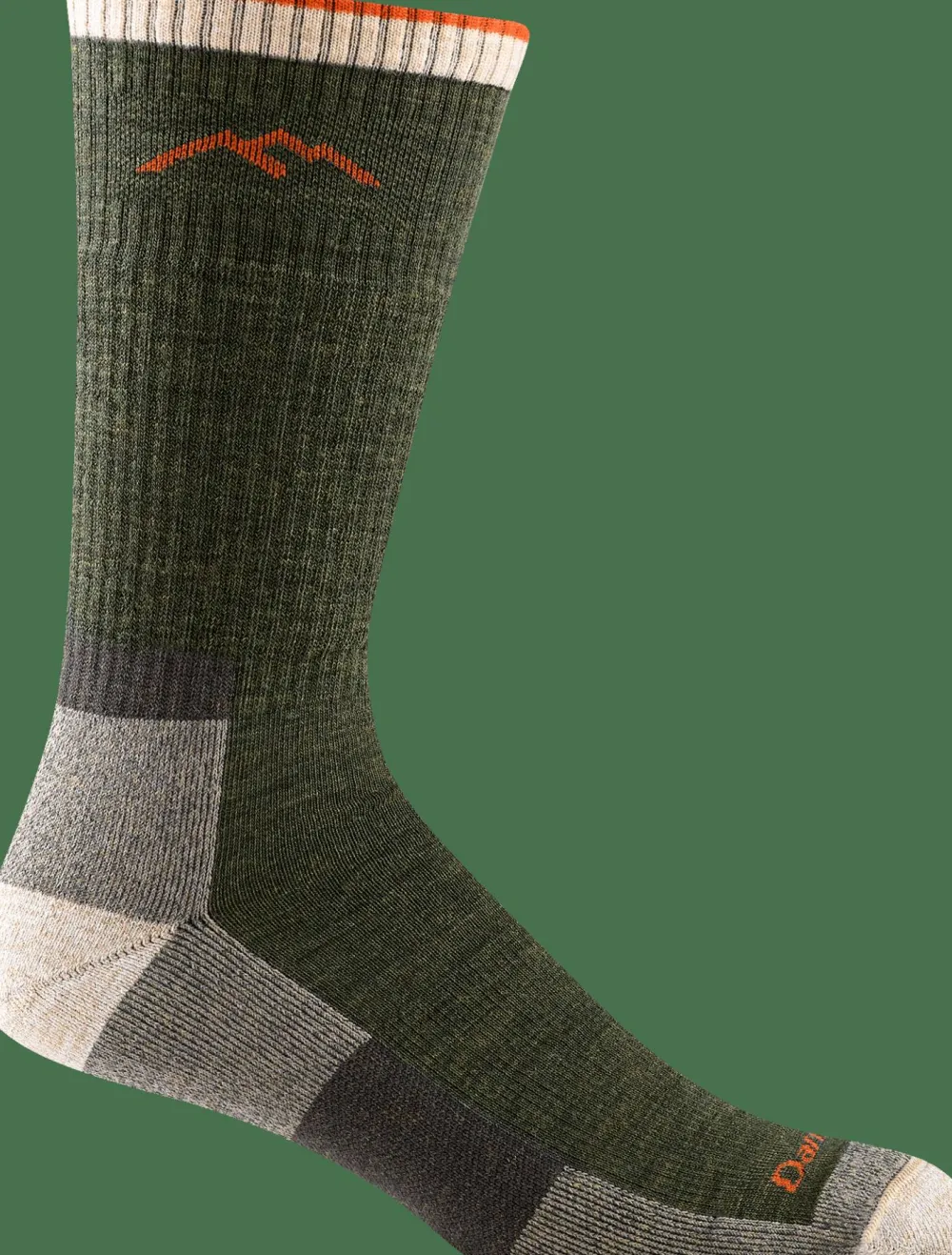 Darn Tough Men's Hiker Boot Sock Cushion Olive Sale